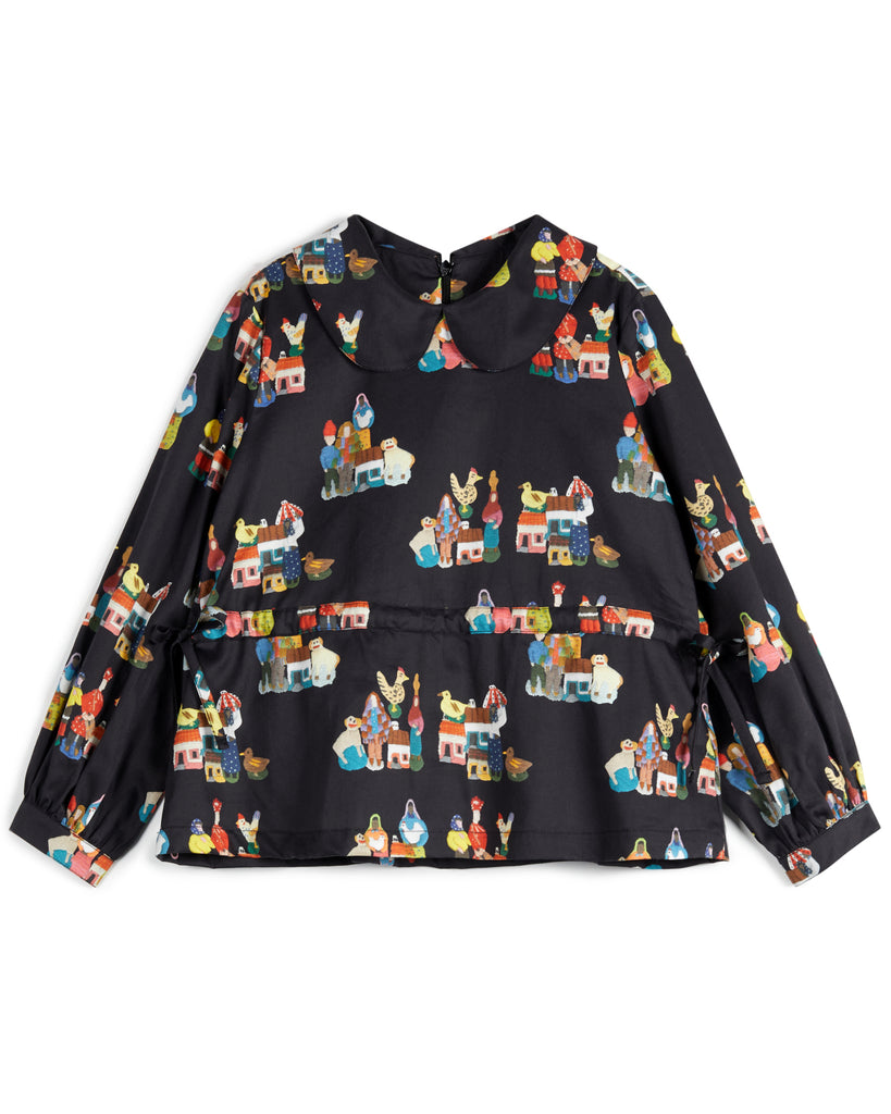 WOLF AND RITA 'Tales Of The Land And Sea' LOLA FADO Long Sleeve Tunic Top