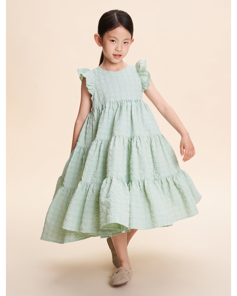 C'ERA UNA VOLTA Tulip Dress in Celadon