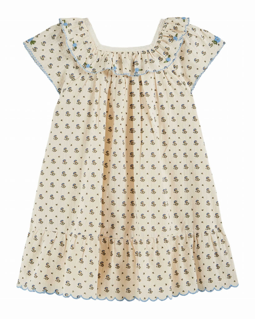 EMILE ET IDA SS25 IRIS FLOWERS VINTAGE DRESS