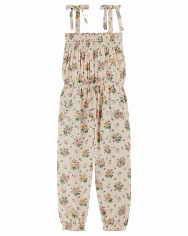 EMILE ET IDA SS25 CREAM TULIP TERRY SHORT JUMPSUIT