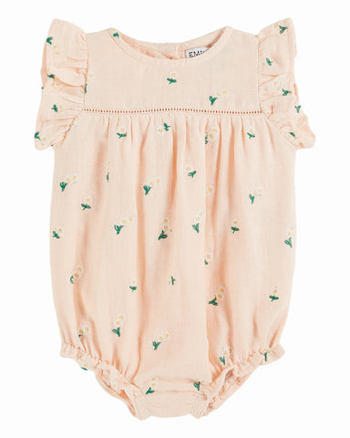 EMILE ET IDA SS25 CREAM TULIP TERRY SHORT JUMPSUIT