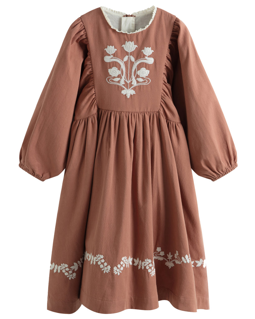 C'ERA UNA VOLTA Kana Dress in Rust