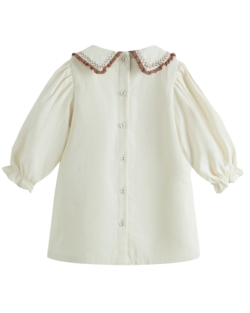 C'ERA UNA VOLTA Baby Sabrina Dress in Cream