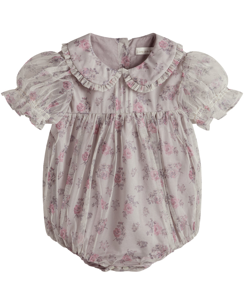 C'ERA UNA VOLTA Baby Vienna Romper in Pink Roses