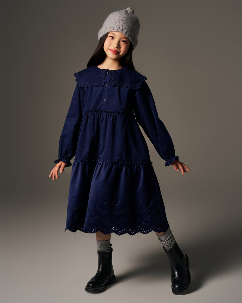 C'ERA UNA VOLTA Manola Dress in Navy
