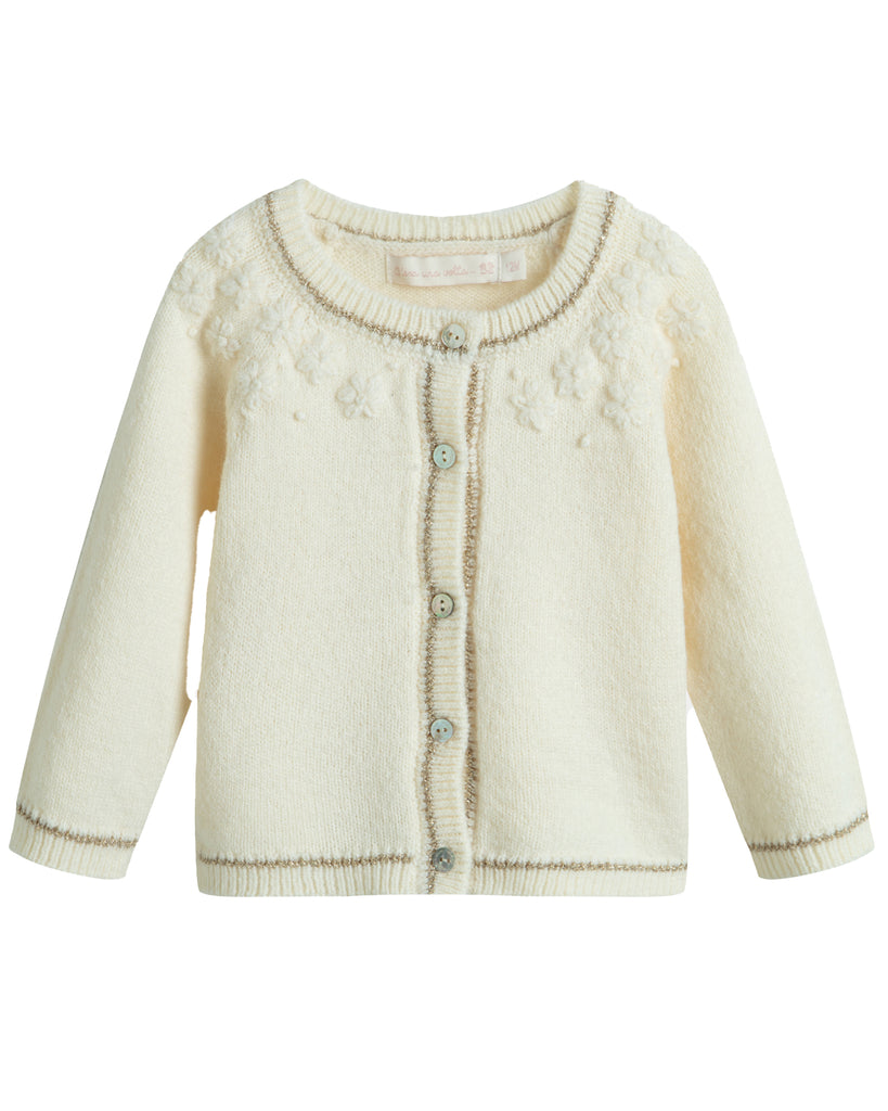 C'ERA UNA VOLTA Baby Gabriella Cardigan in Cream