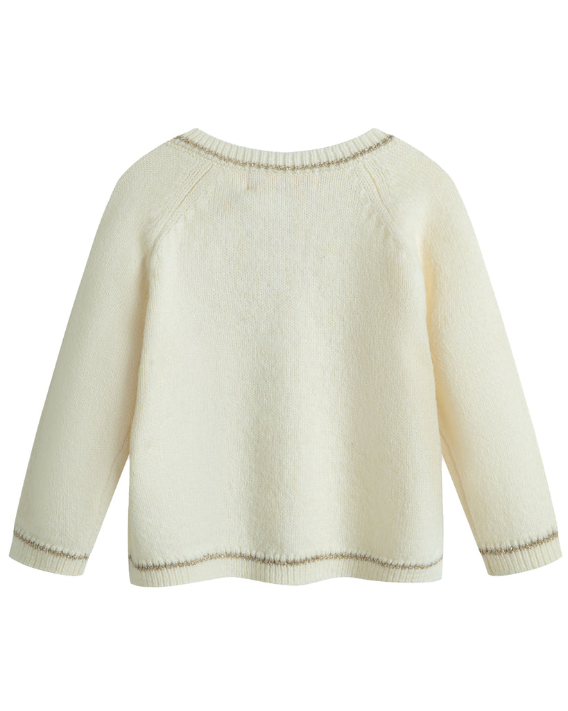 C'ERA UNA VOLTA Baby Gabriella Cardigan in Cream