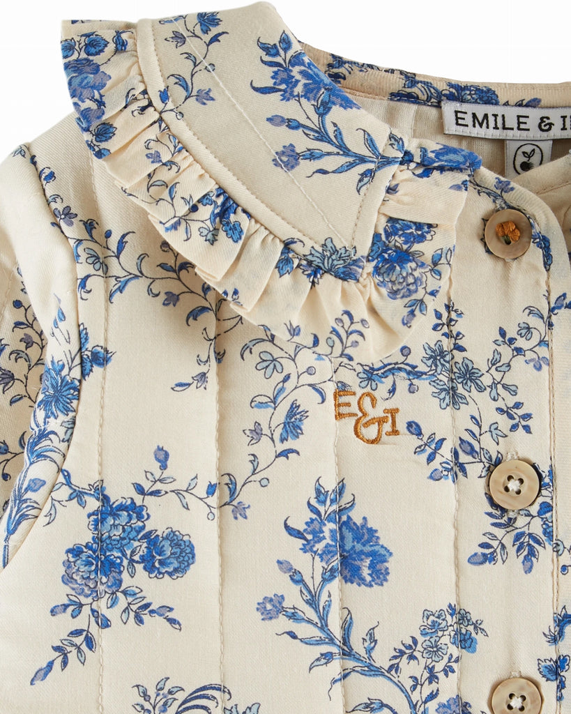 EMILE ET IDA FW25 QUILTED JACKET in BLUE ORCHID