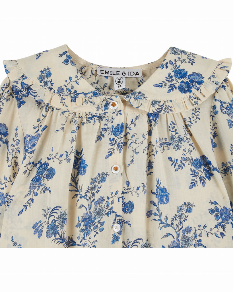 EMILE ET IDA FW25 BLOUSE TOP in BLUE ORCHID
