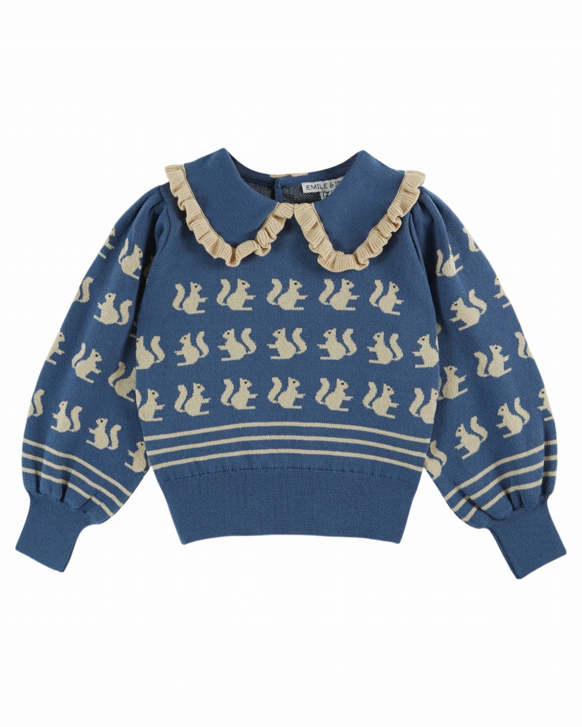 EMILE ET IDA FW25 SQUIRREL PULLOVER SWEATER