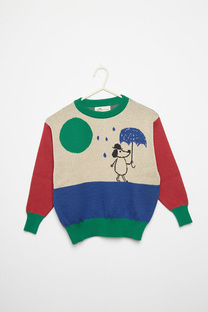 WEEKEND HOUSE KIDS 'THE GOOD NEWS CLUB' Rainy Dog Jumper Sweater