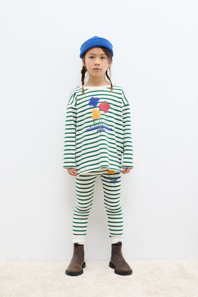 WEEKEND HOUSE KIDS 'THE GOOD NEWS CLUB' Winter garden stripped long sleeve t-shirt top