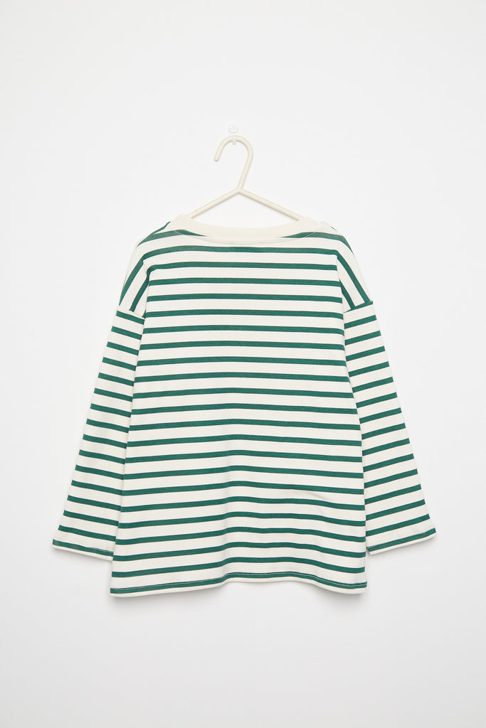 WEEKEND HOUSE KIDS 'THE GOOD NEWS CLUB' Winter garden stripped long sleeve t-shirt top