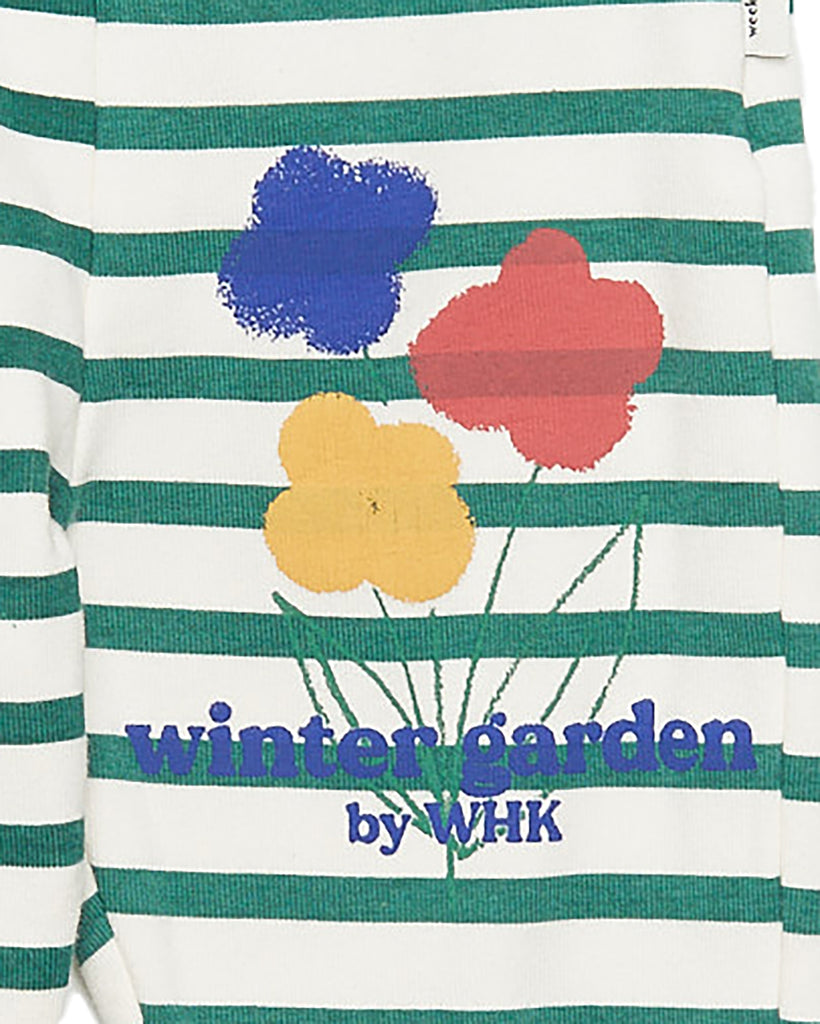 WEEKEND HOUSE KIDS 'THE GOOD NEWS CLUB' Baby Winter garden striped leggings