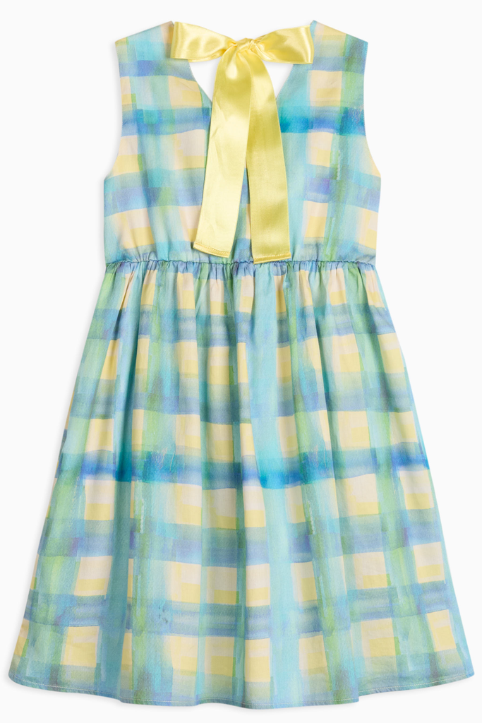 WOLF AND RITA 'The Invisible Magic Club' LUCRÉCIA GRID DRESS