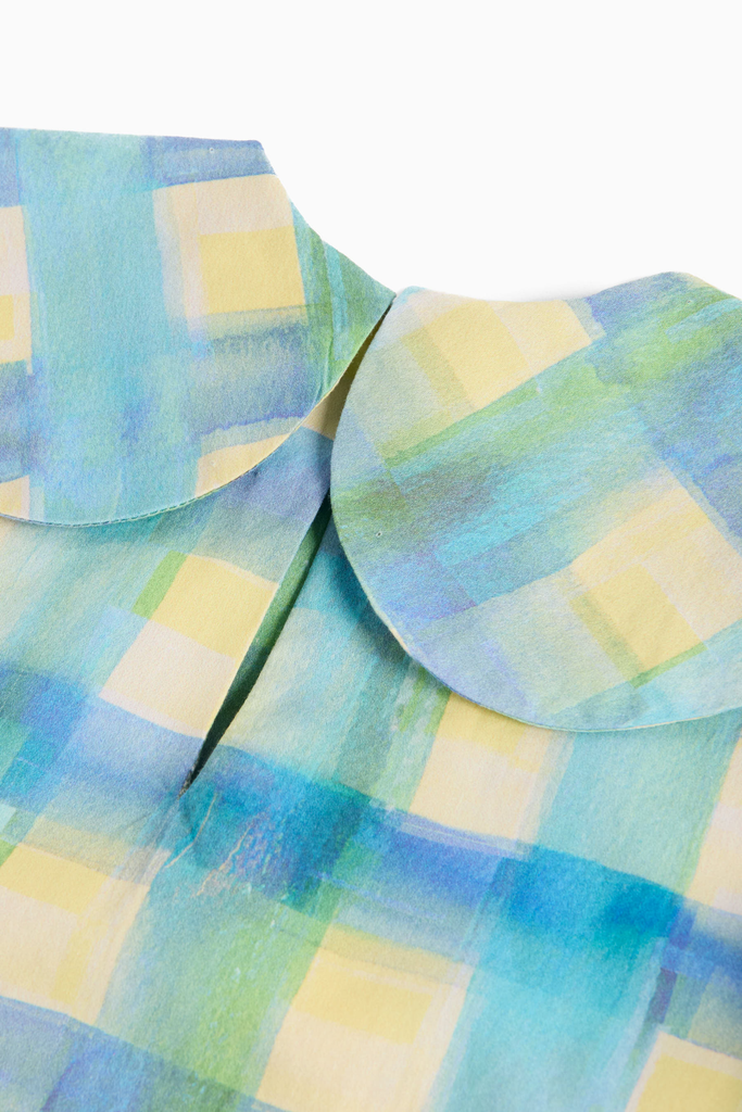 WOLF AND RITA 'The Invisible Magic Club' GABRIELA GRID BLOUSE TOP