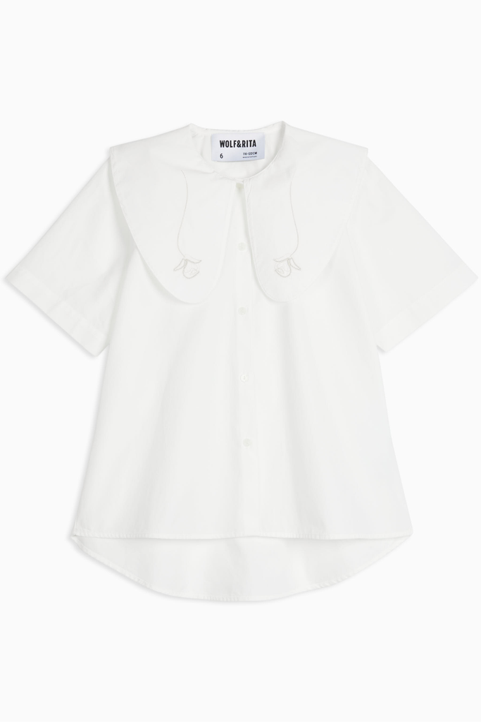 WOLF AND RITA 'The Invisible Magic Club' RAQUEL SNOW BLOUSE TOP