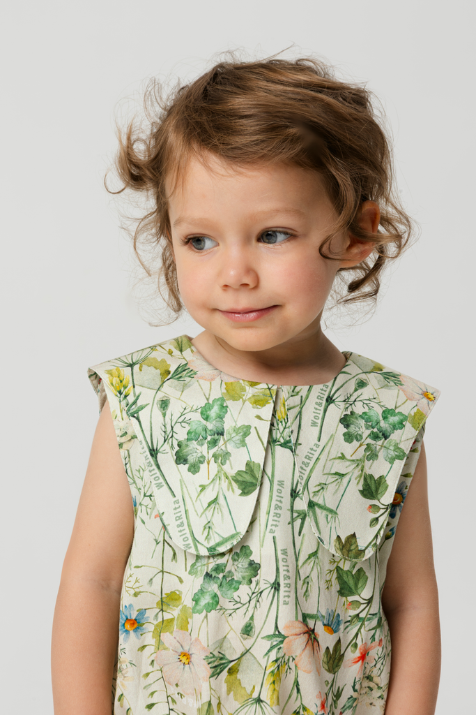 WOLF AND RITA 'The Invisible Magic Club' BABY LUNA BLOOM JUMPSUIT