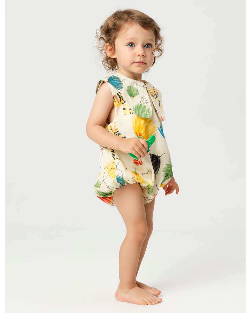 WOLF AND RITA 'The Invisible Magic Club' BABY LUNA DANDELION JUMPSUIT