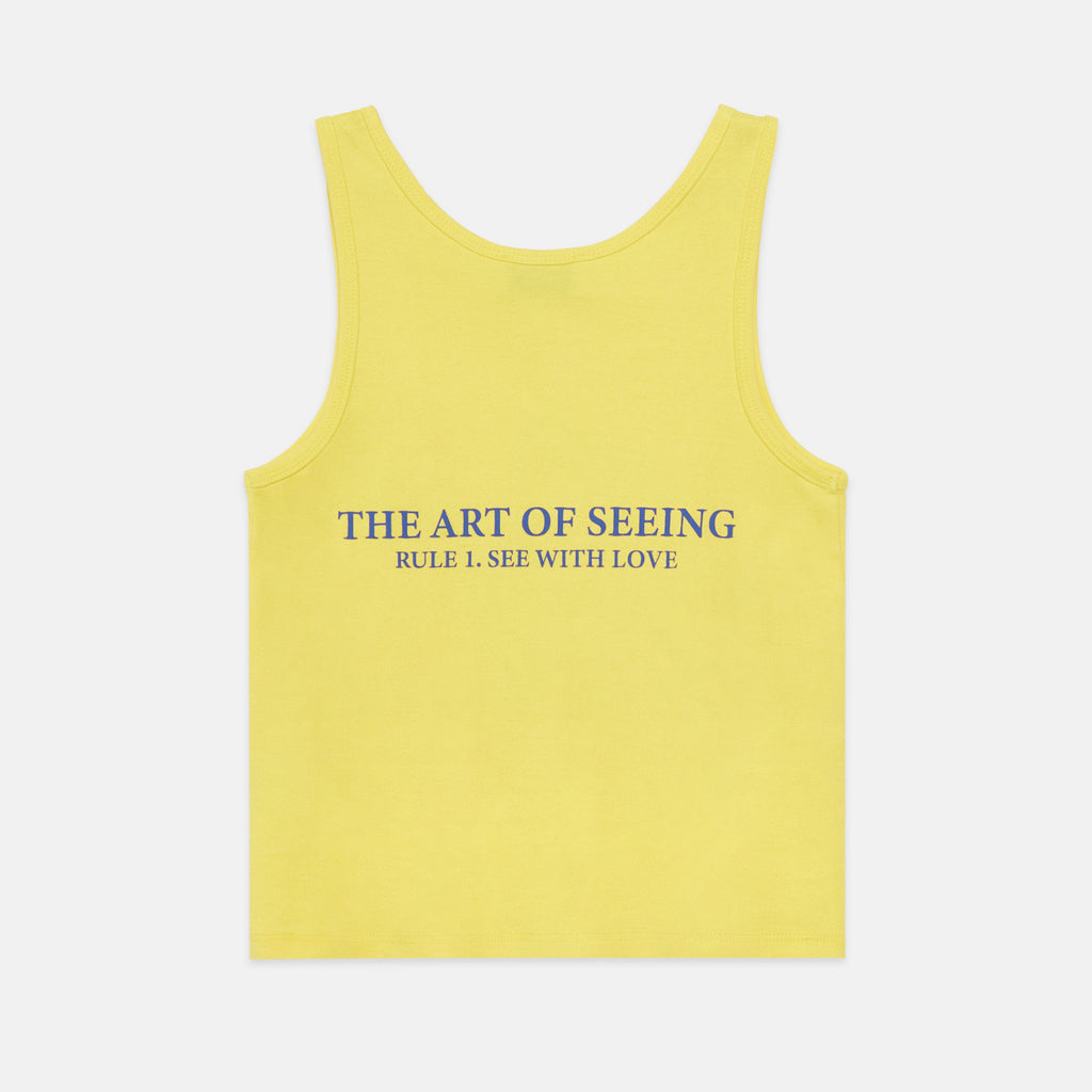 WEEKEND HOUSE KIDS SS26 'The Art of Seeing' Heart glasses tank t-shirt