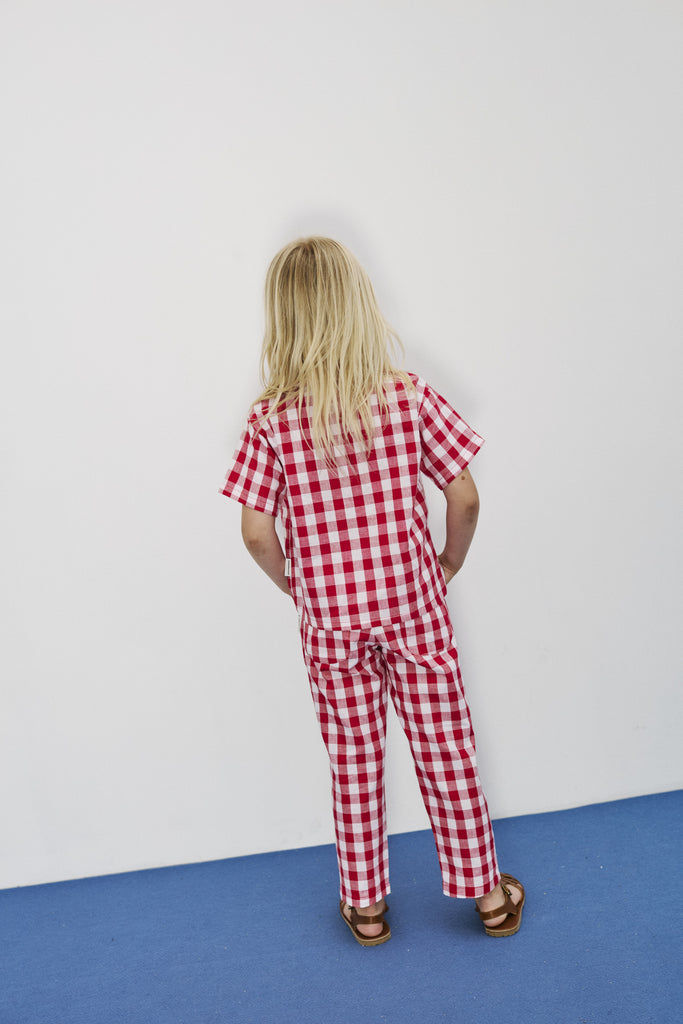 WEEKEND HOUSE KIDS SS26 'The Art of Seeing' Apple shirt