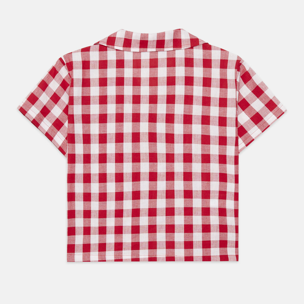 WEEKEND HOUSE KIDS SS26 'The Art of Seeing' Apple shirt