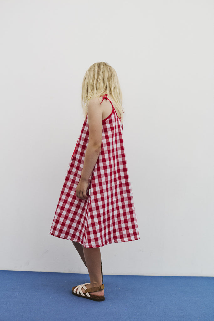 WEEKEND HOUSE KIDS SS26 'The Art of Seeing' Apple dress