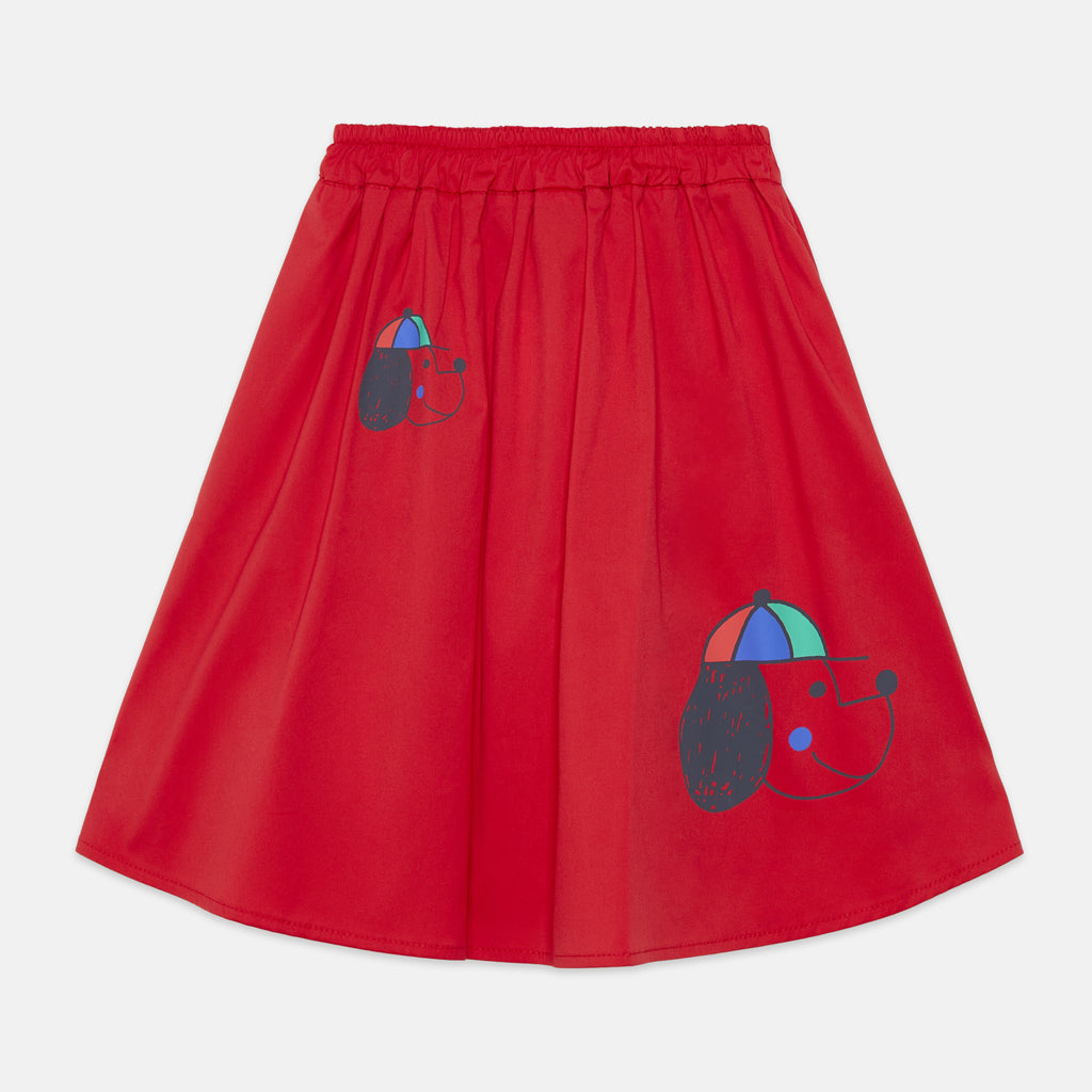WEEKEND HOUSE KIDS SS26 'The Art of Seeing' Happy dog long skirt