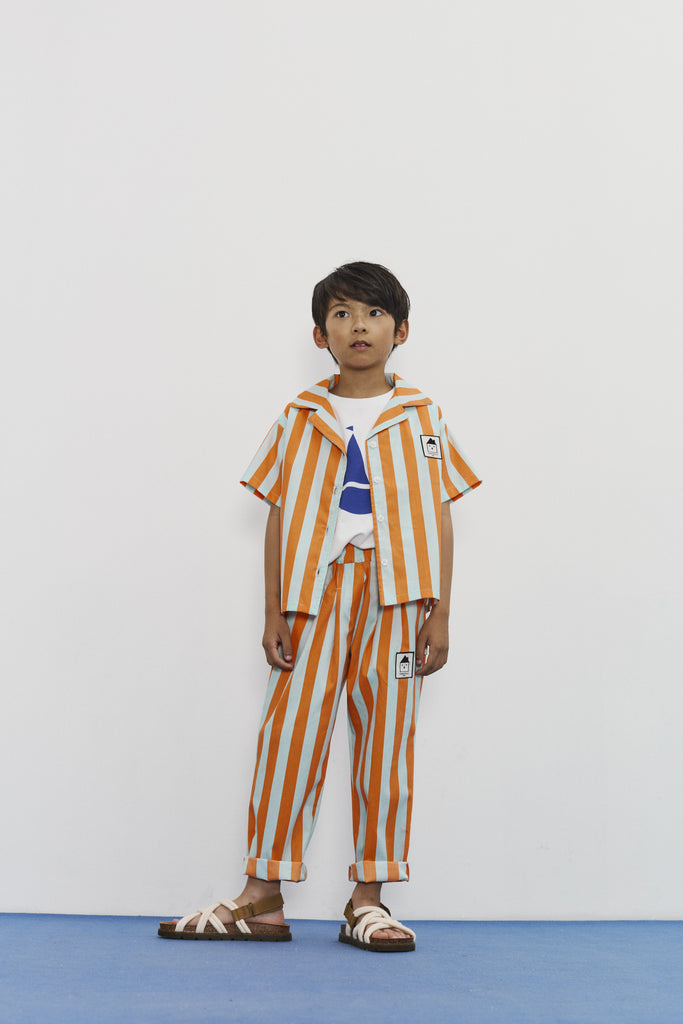 WEEKEND HOUSE KIDS SS26 'The Art of Seeing' Stripes carrot pants