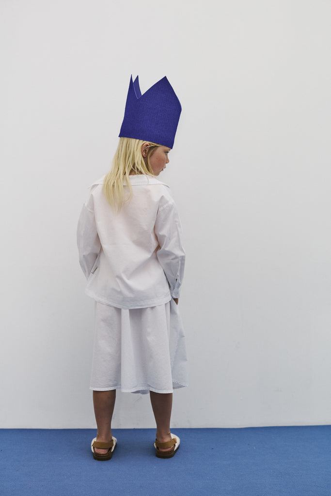 WEEKEND HOUSE KIDS SS26 'The Art of Seeing' Cloud popelin shirt