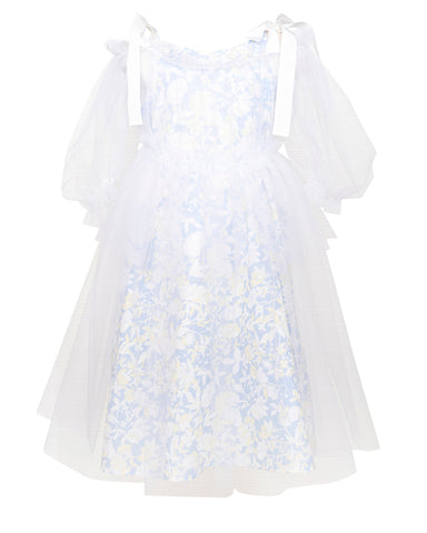 PAADE MODE "ALPENGLOW"  Cotton Snowbell Blue Dress