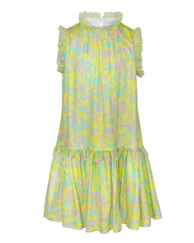 PAADE MODE "RETURN TO NATURE" Cotton  Maxi Dress Strawberry  in Yellow