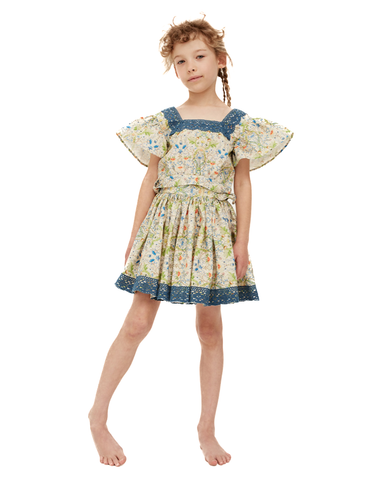 THE MIDDLE DAUGHTER AW23 Bubbling Under Dress in Iznik