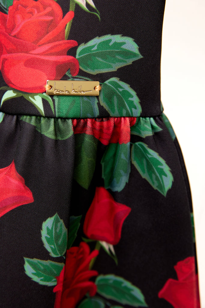 NICOLE MILLER GIRLS Rose Printed Dress