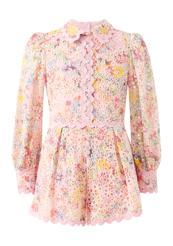 MARLO KIDS Alanna Embroidered Romper