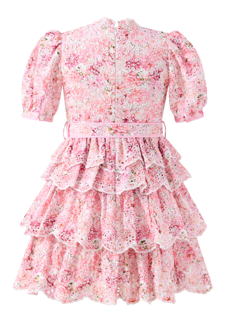 MARLO KIDS Julietta Cotton Embroidered Mini Dress