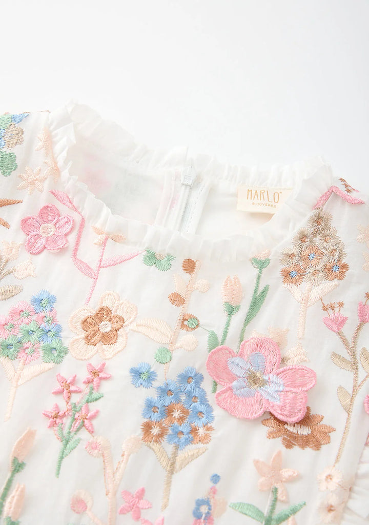 MARLO KIDS Everly Embroidered Maxi Dress