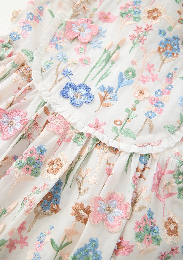 MARLO KIDS Everly Embroidered Maxi Dress