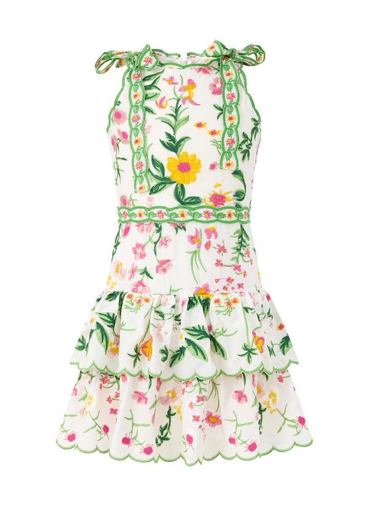 MARLO KIDS Kaylee Cotton Embroidered Mini Dress