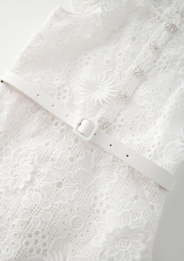 MARLO KIDS Lucinda Embroidered Mini Dress