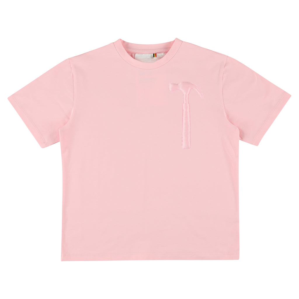 CAROLINE BOSMANS Pink T-shirt Top with Removable Contrast Rose