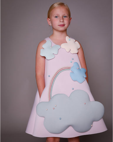 OILILY Spring Summer 2025 DUCKY T-SHIRT DRESS in ABSTRACT CIRCLES