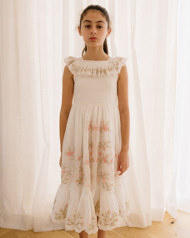 PETITE AMALIE "Wonderland" Crissy Lace Dress in Peach