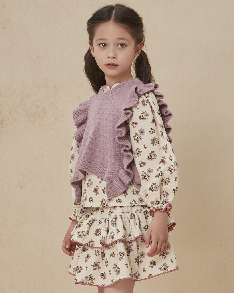 C'ERA UNA VOLTA FALL 2026 "GLIDING THROUGH TIME" Zelie Shirt Cream Flower