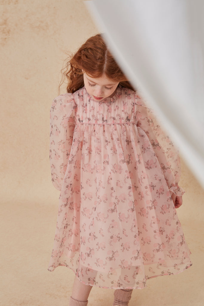 C'ERA UNA VOLTA FALL 2026 "GLIDING THROUGH TIME" Kate Dress Pink Flower