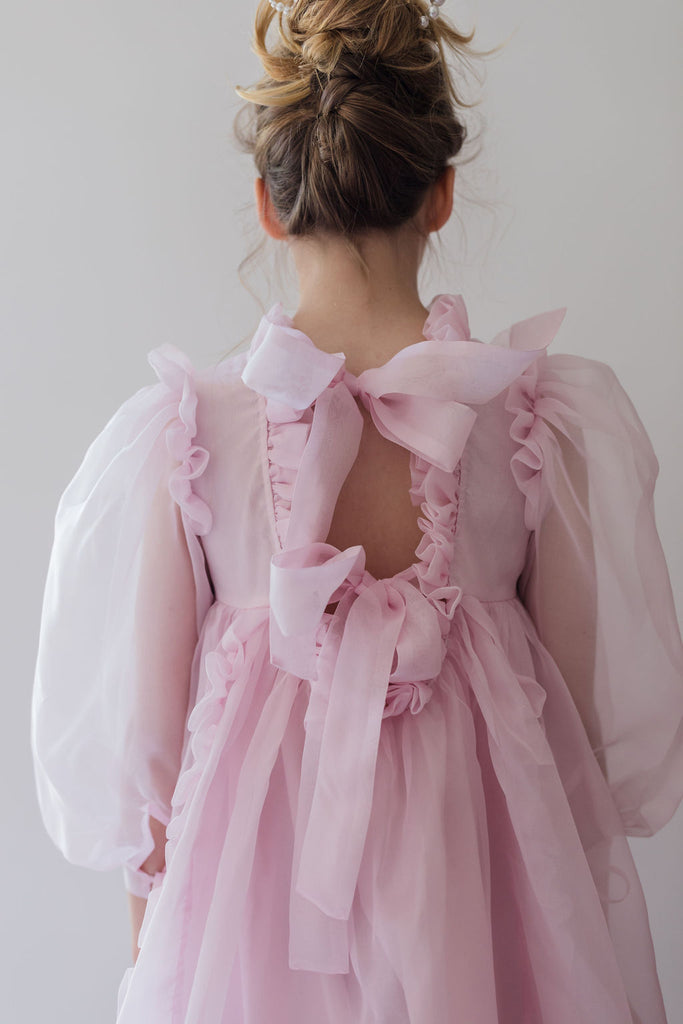PETITE AMALIE "Fantasque"  Organza Ruffle Dress