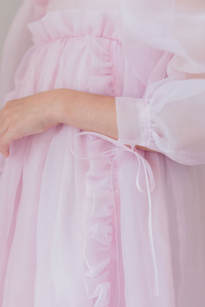 PETITE AMALIE "Fantasque"  Organza Ruffle Dress