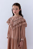 PETITE AMALIE FALL 2026 Lace Collar Velvet  Smock Dress