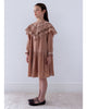 PETITE AMALIE FALL 2026 Lace Collar Velvet  Smock Dress