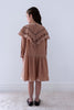 PETITE AMALIE FALL 2026 Lace Collar Velvet  Smock Dress
